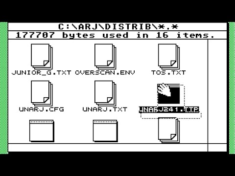 Using ARJ and UnARJ to Split and Copy Large Files to Your Atari ST in Chunks