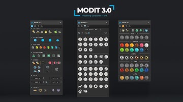 ModIt 3.0 HardSurface Modeling Script for Maya - 01 : UI