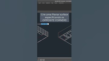 Como criar uma planar surface rapidamente no GstarCAD!