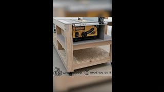 DIY Mobile Workbench with DeWalt DW745 - short video version               #shorts