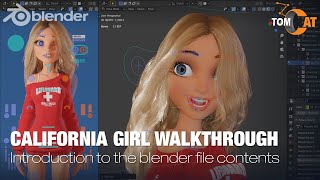 California Girl  Blender File Intro Walkthrough