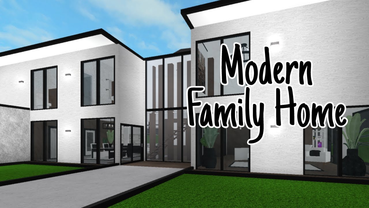 modern house in roblox bloxburg speedbuild