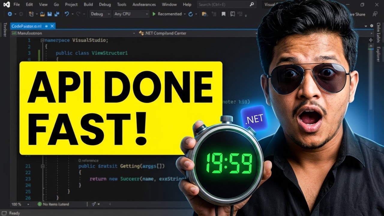 I Created a Full .NET API Faster Than You Think - YouTube