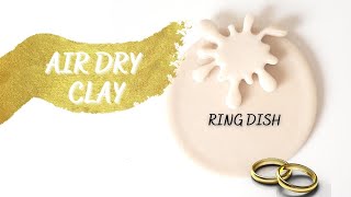 Air Dry Clay Ring Dish | Kil Takı Tabağı #shorts