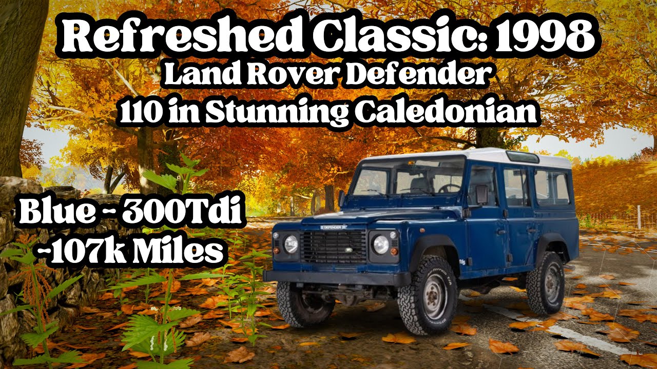 Refreshed Classic: 1998 Land Rover Defender 110 | Caledonian Blue | 300Tdi | 107k Miles