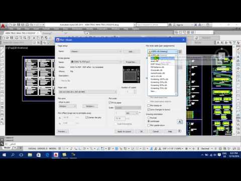 Video 14: Dạy vẽ Autocad - Cách in bản vẽ Autocad ra giấy, xuất bản vẽ Autocad ra file pdf