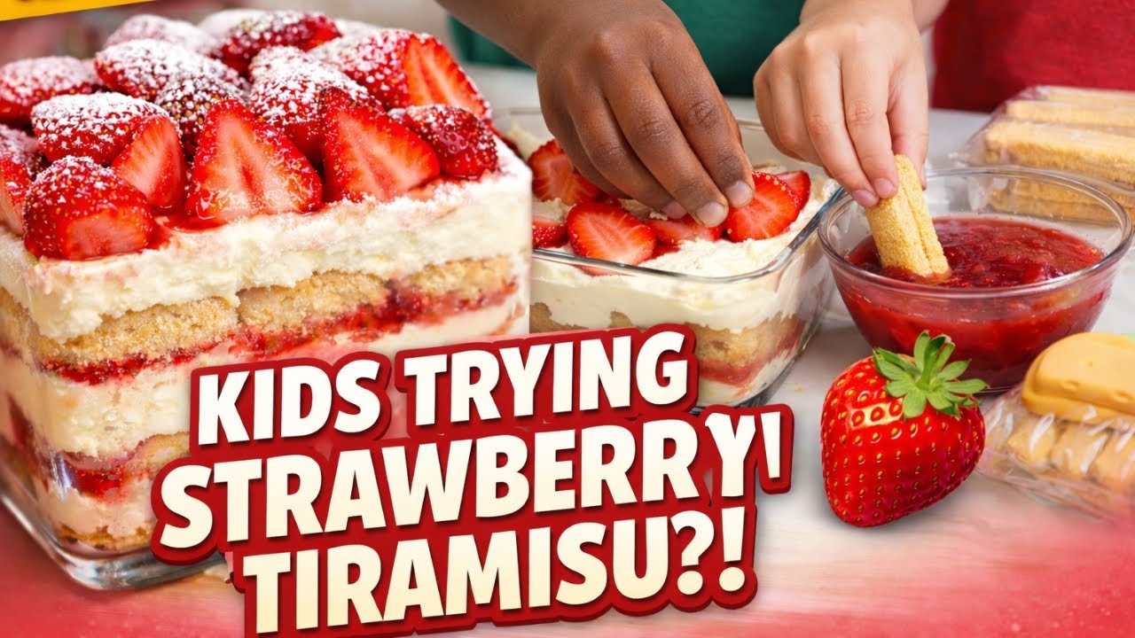 We Tried Making Strawberry Tiramisu… Did It Actually Work?! 🍓🍰 | Fun Dessert Challenge