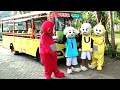 TERPESONA - UPIN & IPIN dan LAA LAA & PO TELETUBBIES WISATA BARENG TETANGGA NAIK BUS TAYO ALAP-ALAP