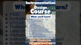 Instrumentation Design Training #intools #smartplantinstrumentation #course #design #epc #training