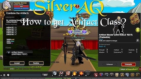 =SL= SilverAQ Private Server / How to get Artifact Class?
