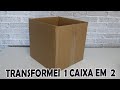 TRANSFORMEI 1 CAIXA DE PAPELÃO EM 2 CAIXAS DE LUXO