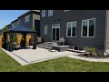 Amazing backyard transformation with landscape lighting and water feature time lapse