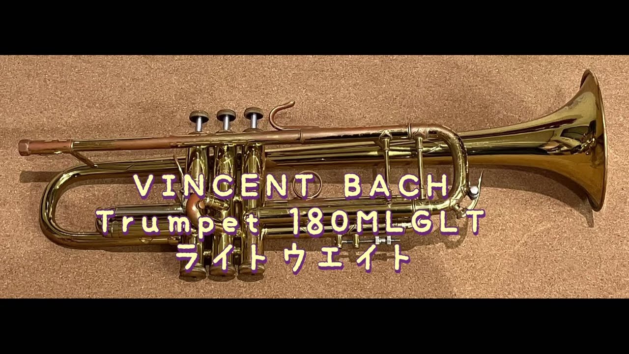 トランペット】VINCENT BACH Trumpet 180MLT☆GL バック