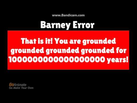 My 22nd Barney Error