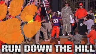 Clemson Football: C.J. Spiller Teaches Howard's Rock Run Down the Hill