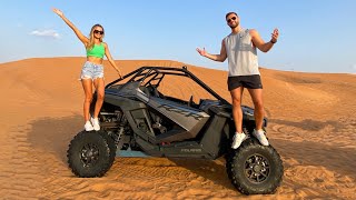 we raced around the Dubai desert in turbo charged buggies (full experience)