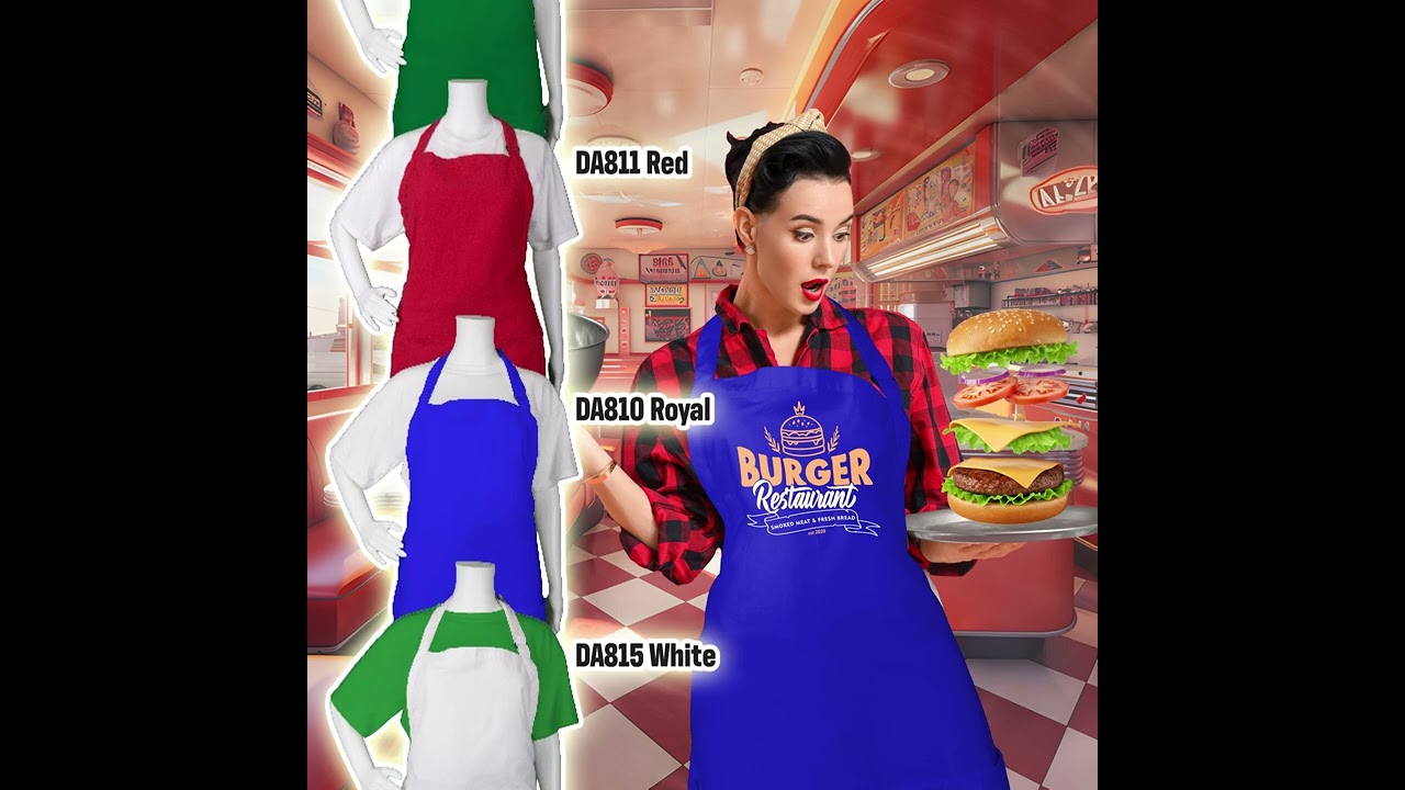 Restaurant-Style Twill Bib Apron