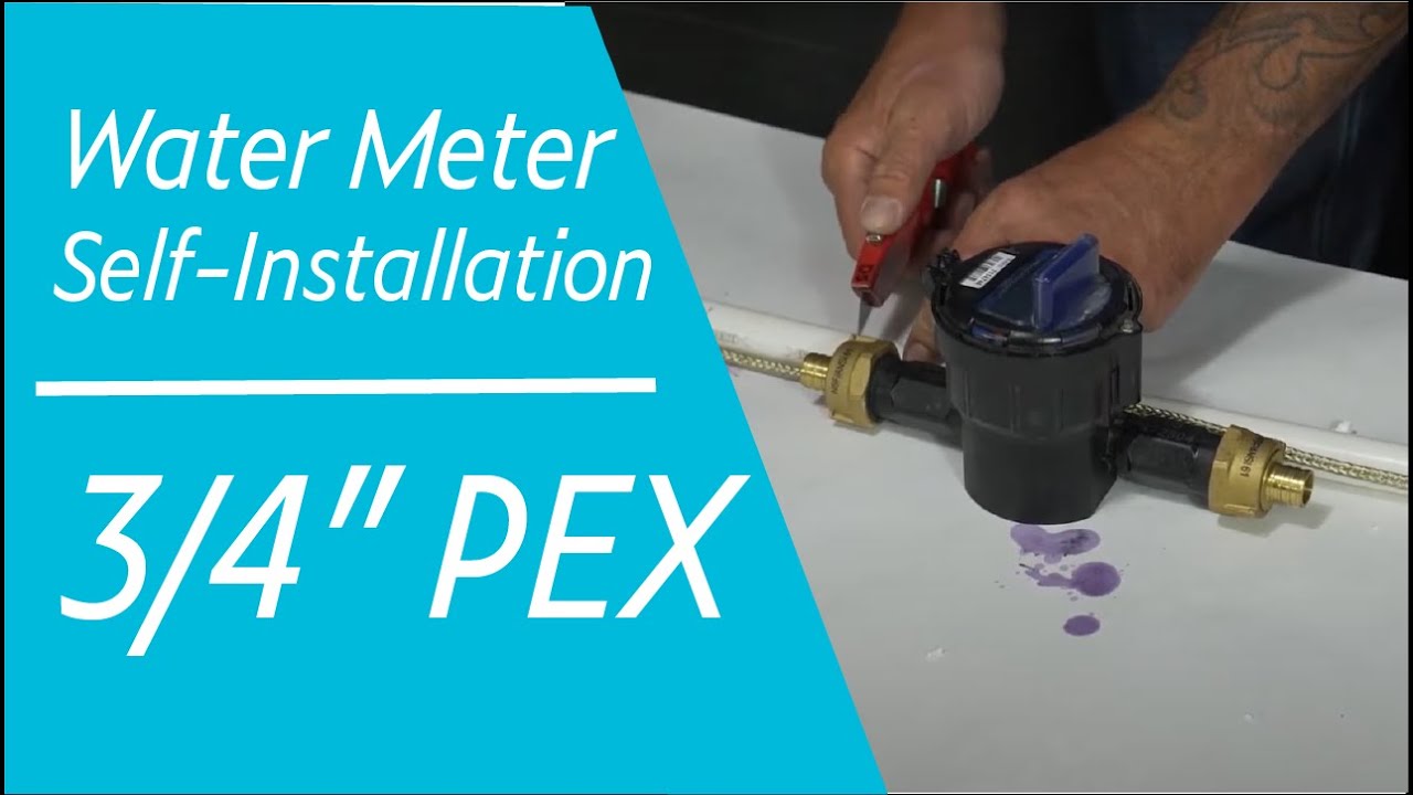 Water Meter Installation 3 4 PEX Pipe YouTube Water Meter Installation 3 4 PEX Pipe YouTube