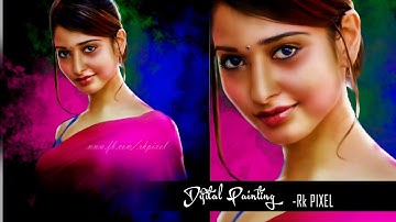 Digital Art Tutorial Smudge art photoshop tutorial | Tamanna | Ronit Panji