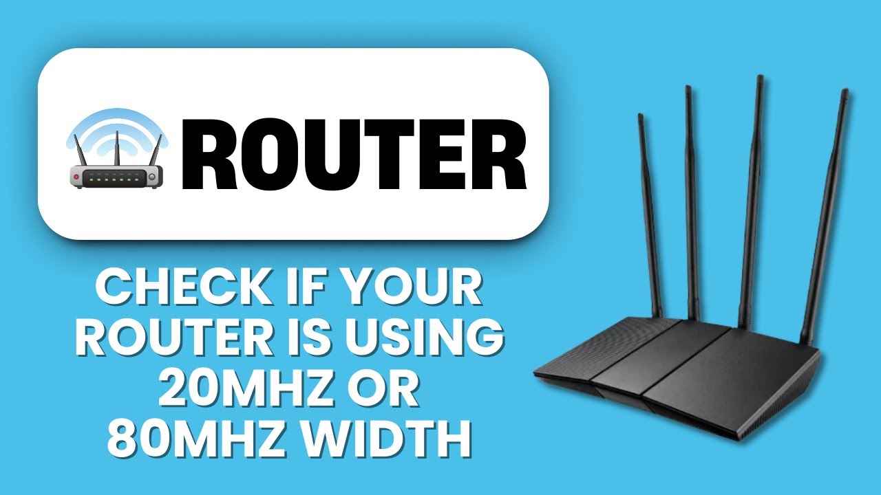 Check Connping Router How to Check If Your Router Is Using 20MHz or 80MHz Width 🌐 Verify Wi ...