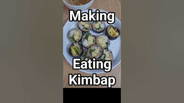 making Eating Kimbap  #cooking #recipe #koreanfood #delicious #eatingsounds #Korean food mukbang