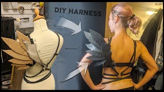 Leather harness with wings // Project log