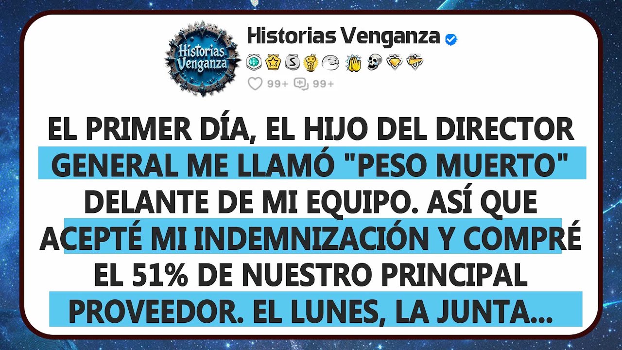 Me Llamó "Peso Muerto". En Respuesta, Compré La Empresa Que Controla Su Suministro.