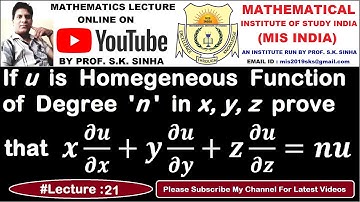 Partial Differentiation | Most Most Important Problem# 4 | Multivariable Calculus | Lecture - 21