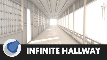 Infinite Hallway 3D Modeling - Maxon Cinema 4D Tutorial (No Third Party Plugin) - T079