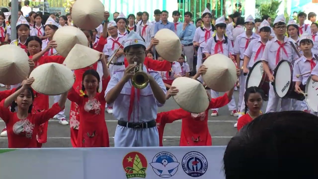 THCS Nguyễn Huệ-Bài biểu diễn Liên hoan trống kèn cấp Quận năm học 2023-2024