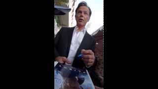Bruce Greenwood signing autographs at Flight NY Premiere