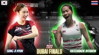 Ratchanok Intanon(THA) vs Sung Ji Hyun(KOR) Top Class Badminton Match Highlight | Revisit Dubai 2017