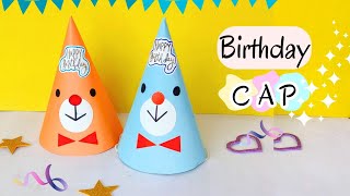 Birthday cap making with paper | Birthday cap | How to make birthday cap