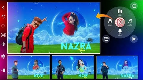 How To Edit Natural Background With Lyrics Status Video Editing in KineMaster