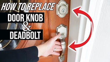 How To Replace And Install Deadbolt And Door Knob Handle Assembly (KWIKSET Handleset) | EASY DIY!