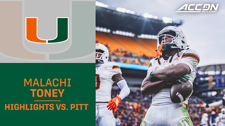 Miami WR Malachi Toney Highlights vs. Pitt