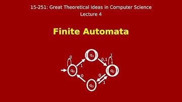 Great Ideas in Theoretical Computer Science: Finite Automata (Spring 2015)