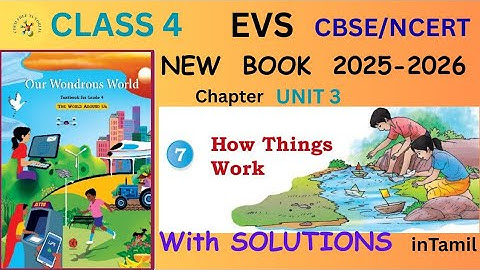 Klas 4 | EVS | Onze wonderlijke wereld | Hoofdstuk 7 Hoe dingen werken | CBSE | NCERT | Oplossing...