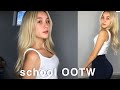 realistic high school outfits of the week