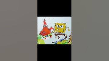 How to draw Patrick Star and Spongebob ❤💛 #patrickstar #spongebob #drawfun #draw #howtodraw #drawing