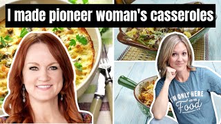 I MADE 5 OF THE PIONEER WOMAN'S MOST POPULAR CASSEROLES | REE DRUMMOND & FRUGAL FIT MOM