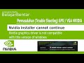 Permasalahan Driver VGA Nvidia graphics driver is not compatible with this version of windows