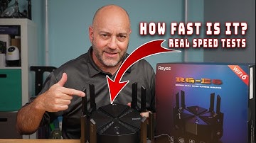 Reyee AX6000 WiFi 6 Router, Wireless 8-Stream Gaming Router connect and speed test.