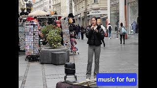 Zoe Wees ,"Control" ( cover by Knjaz Mihajlova) street performance Belgrade ...