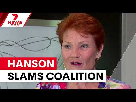 Pauline Hanson slams Coalition’s planned migration cuts | 7NEWS