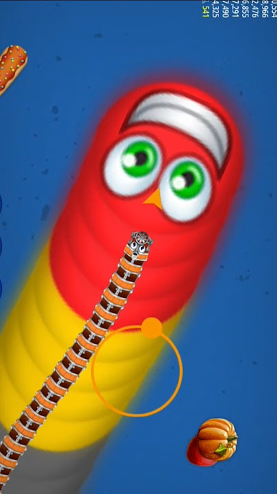 Wormszone Magic🐍 Game play #Short #snack #worms #youtubeshort #slitherio#wormatio#games
