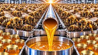 Cómo MILLONES de Abejas Abastecen una GIGANTESCA Fábrica de Miel | Proceso Completo