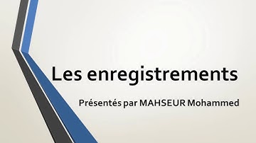 Les Enregistrements
