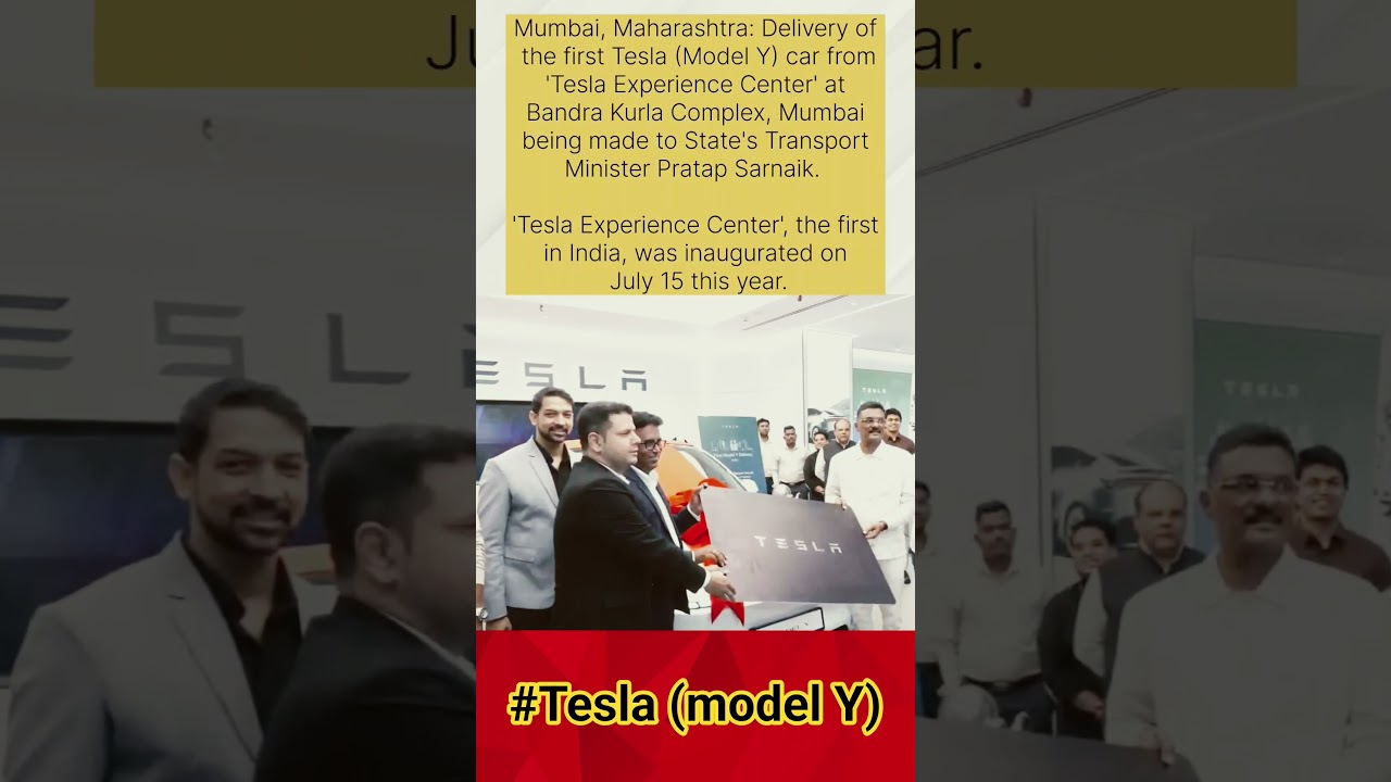 First Tesla Model Y Delivered in Mumbai at BKC 
