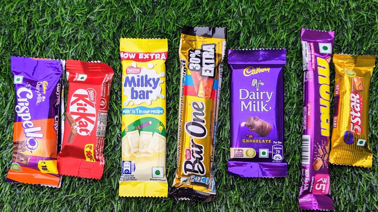 Lots of chocolate Crispello vs Nestle KitKat vs MilkyBar Chocolate Bar